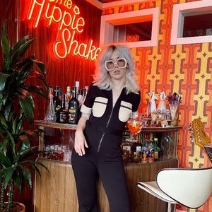 Ramble On Brown Zip Jumpsuit